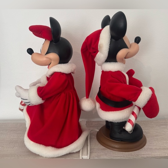 Vintage Mickey & Minnie Mouse Unlimited Santa’s Best Holiday Animation Figures - Picture 8 of 10
